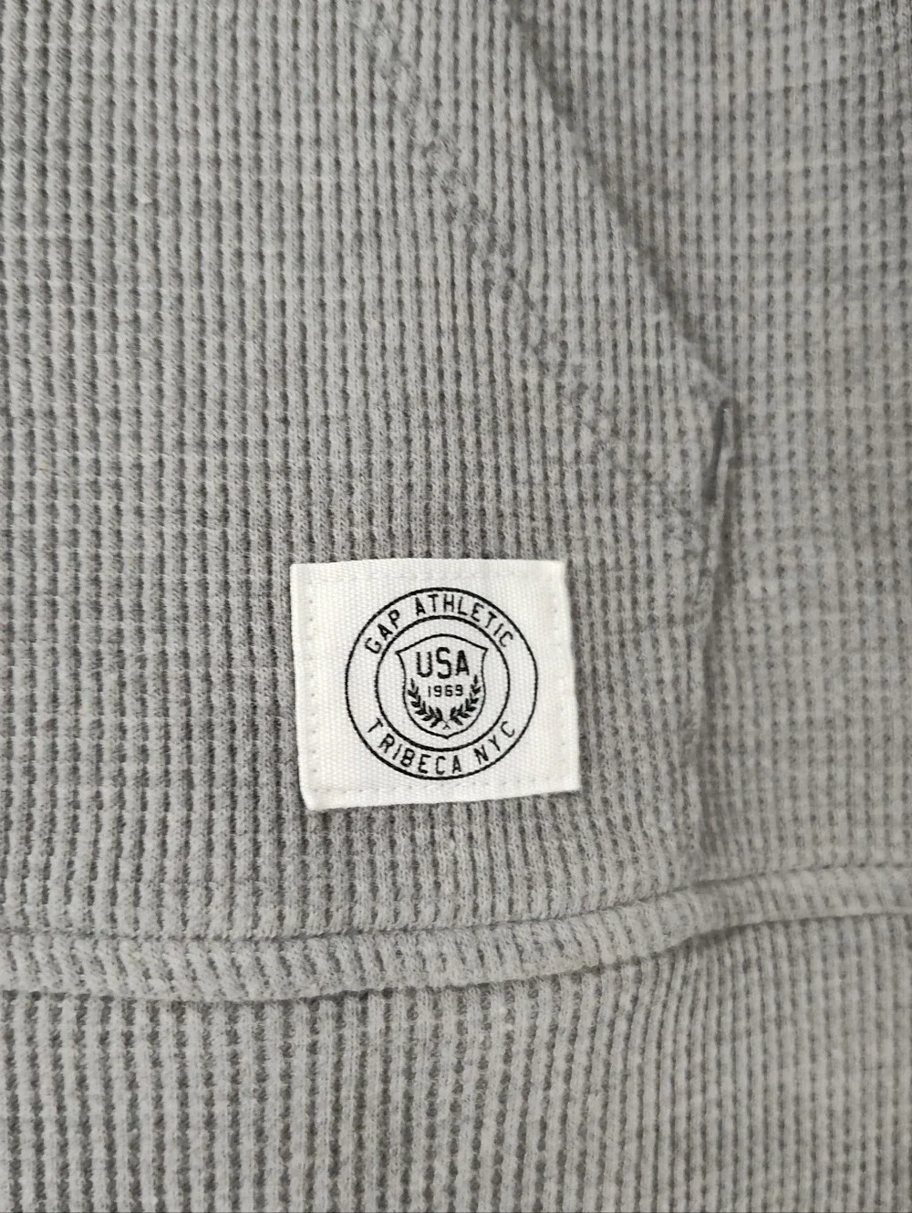 GAP Kids Gray Thermal Hooded Shirt Size X Large